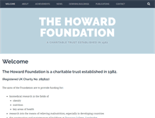 Tablet Screenshot of howard-foundation.com